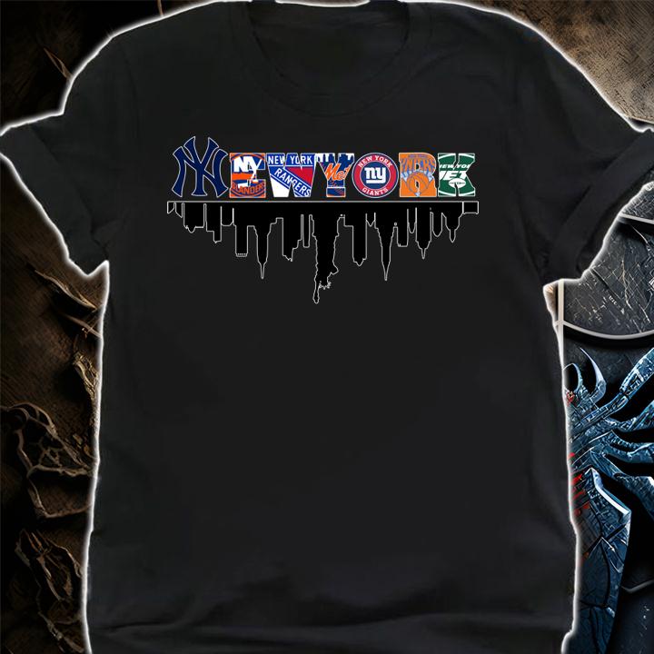 New York Sports Teams Yankees Islanders Rangers Mets Giants Knicks Jets t-shirt shirt