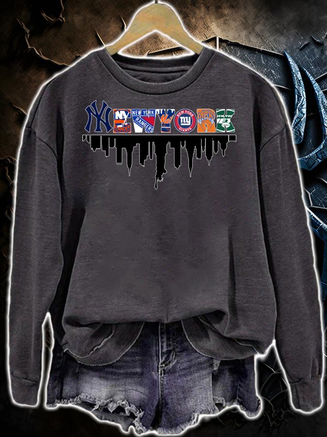 New York Sports Teams Yankees Islanders Rangers Mets Giants Knicks Jets t-shirt sweatshirt
