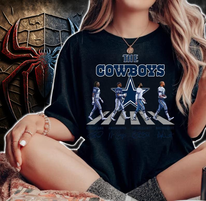 Dallas Cowboys The Cowboys Abbey Road Signatures t-shirt woman shirt