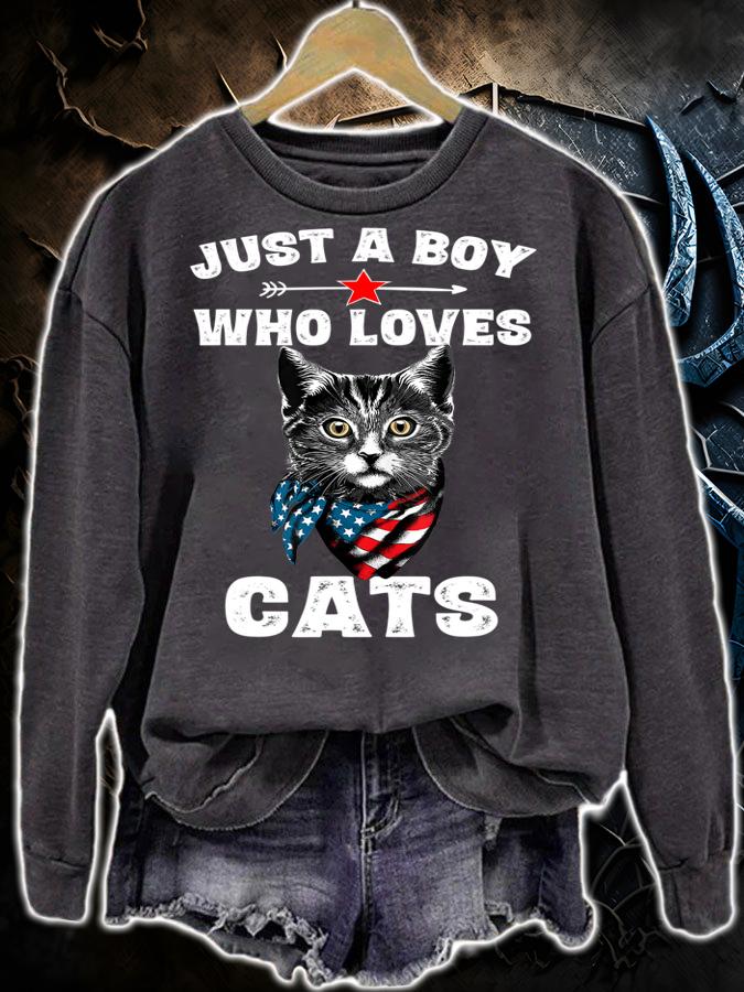 Cat For Boys Cats Lover t-shirt sweatshirt