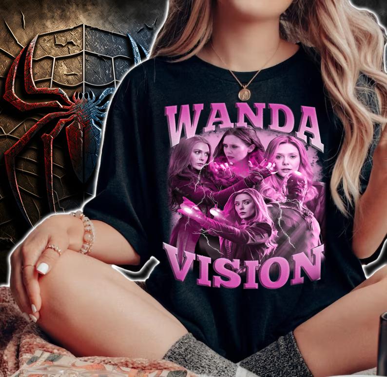 Wandavision Shirt, Marvel Wanda & Vision Series t-shirt woman shirt