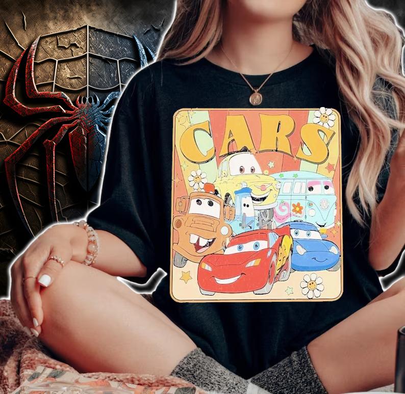 Disney Cars Lightning McQueen And Friends Kids t-shirt woman shirt