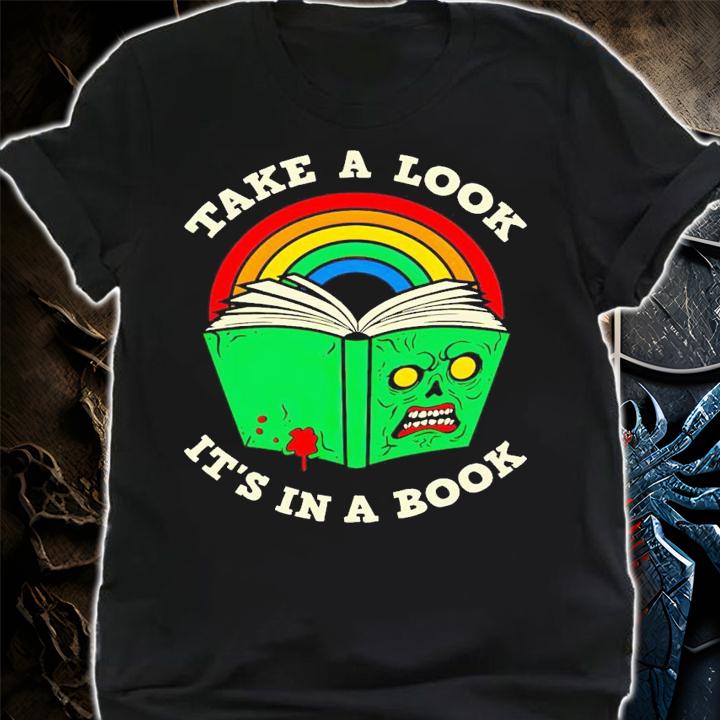 Evil book take a look it's in a book shirt t-shirt shirt