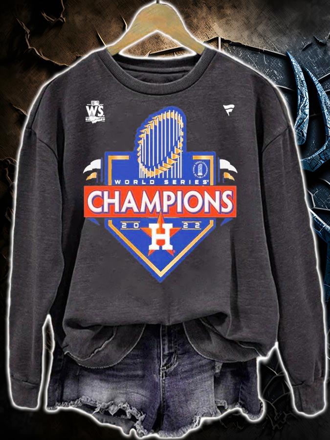 Houston Astros Heather Charcoal 2022 World Series Champions Locker Room Shirt t-shirt sweatshirt