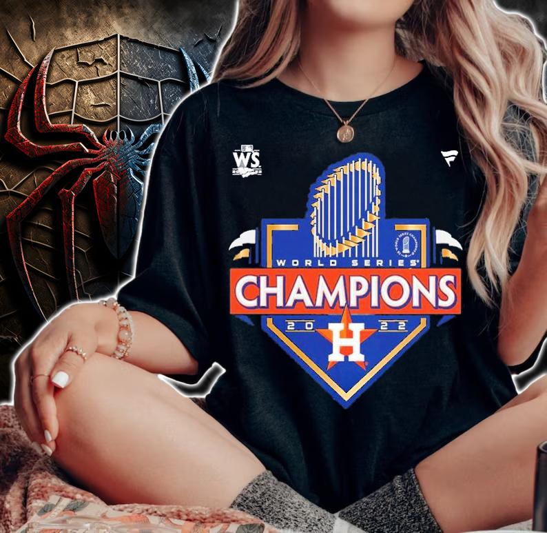 Houston Astros Heather Charcoal 2022 World Series Champions Locker Room Shirt t-shirt woman shirt