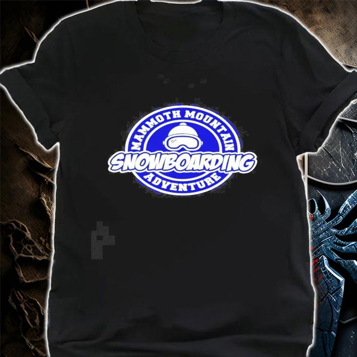 Mammoth Mountain Snowboarding Adventure logo new shirt t-shirt shirt