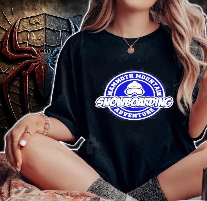 Mammoth Mountain Snowboarding Adventure logo new shirt t-shirt woman shirt