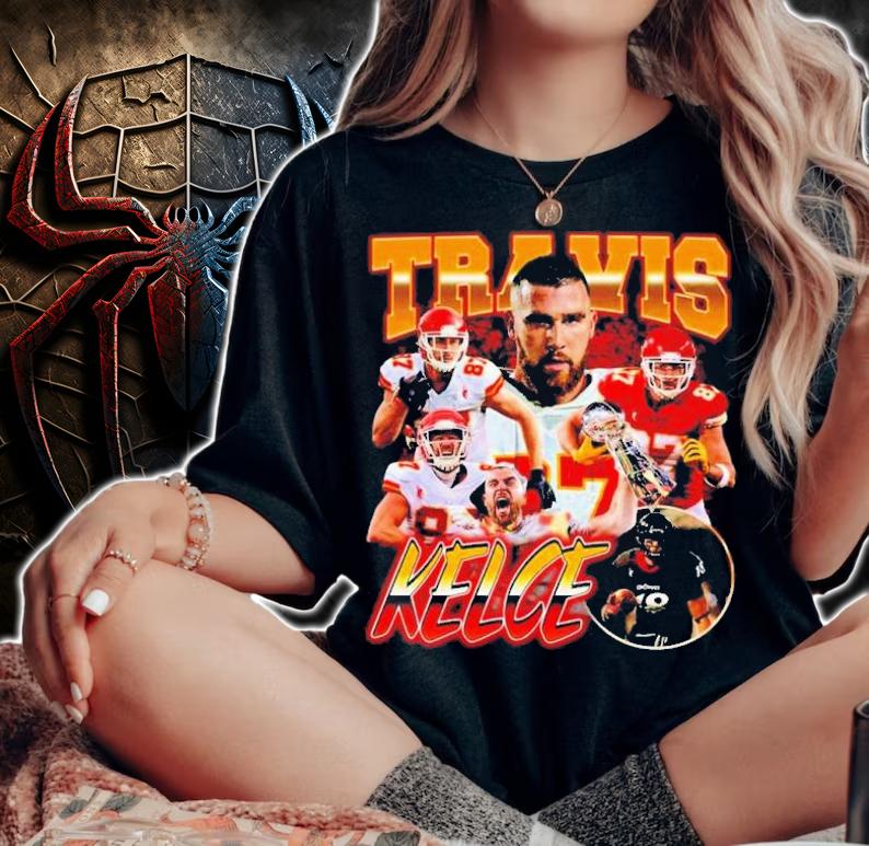 Mecole Hardman Travis Kelce Vintage 90s Bootleg Style Rap Shirt t-shirt woman shirt