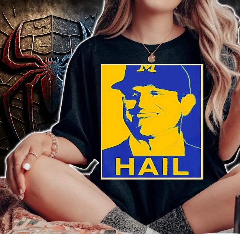 Michigan Wolverines Jim Harbaugh Football Coach Hope Style Shirt t-shirt woman shirt