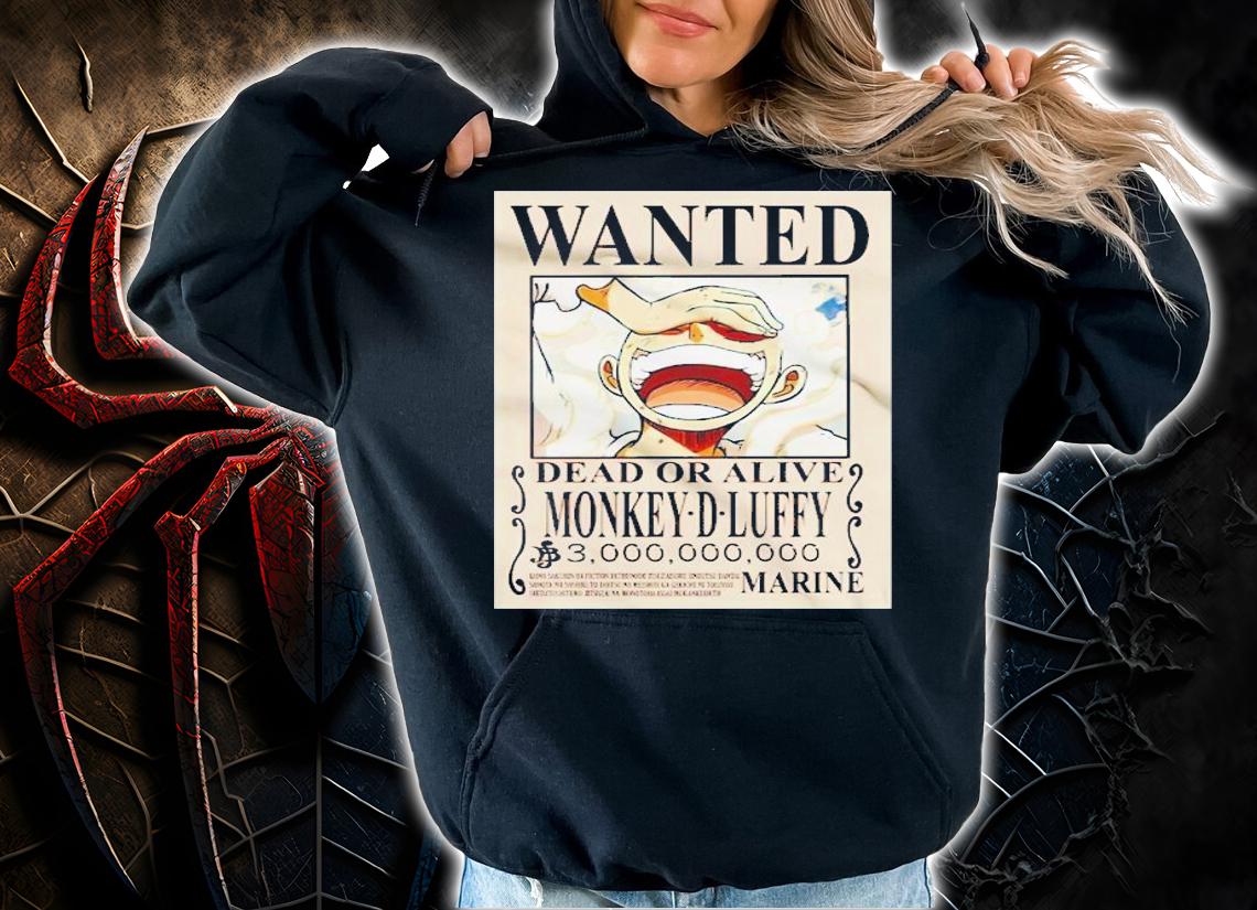 Monkey D. Luffy Gear 5 Son God Nika Wanted shirt t-shirt