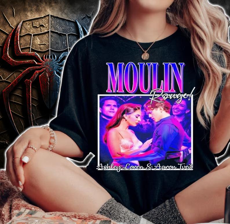 Moulin Rouge Ashley Loren and Aaron Tveit shirt t-shirt