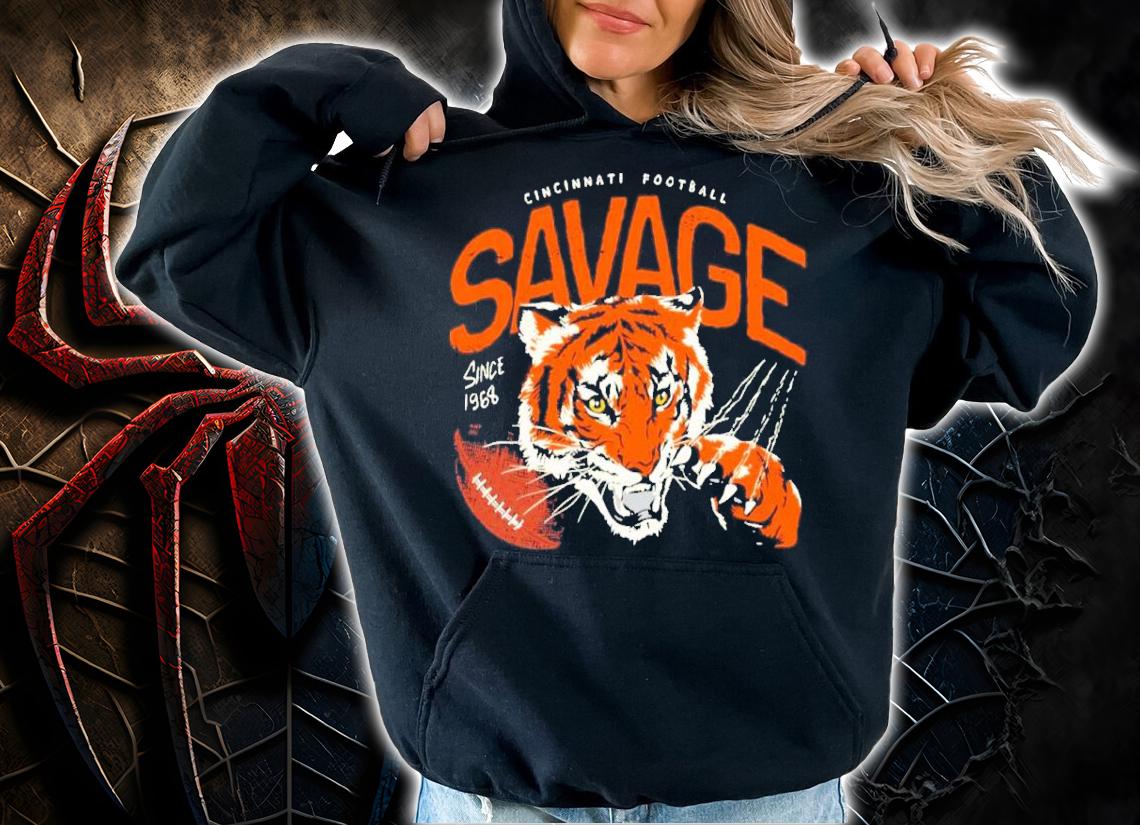Cincinnati football savage since 1968 shirt t-shirt