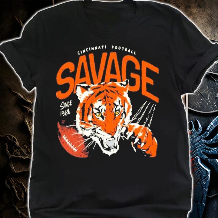 Cincinnati football savage since 1968 shirt t-shirt