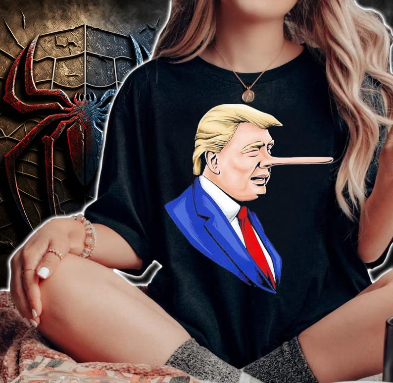 Donald Trump Is A Liar Pinocchio Nose Shirt t-shirt