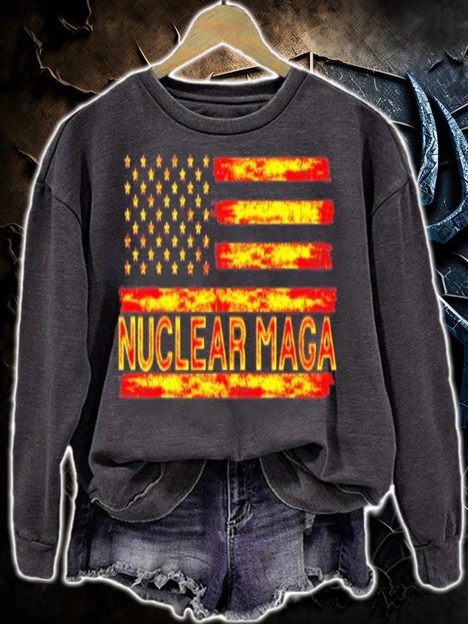Nuclear Maga USA Flag Shirt t-shirt