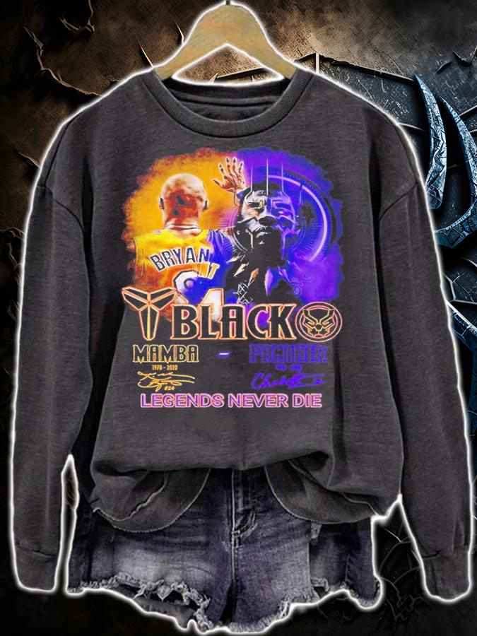 Black Mamba 1978 2020 Black Panther 1976 2020 Legends never die shirt t-shirt