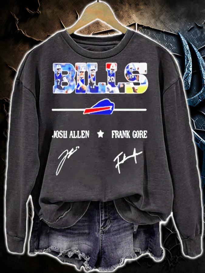 Buffalo Bills Frank Gore Josh Allen Signatures Shirt t-shirt