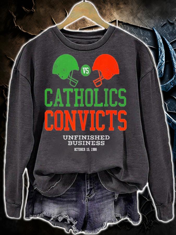 Catholics Vs Convicts 1988 Classic Vintage Shirt t-shirt