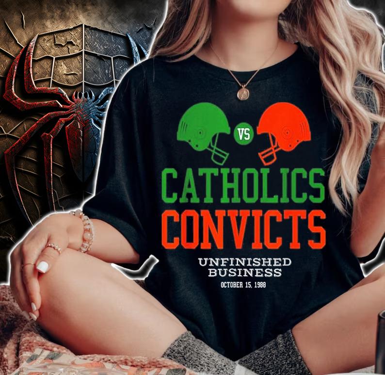 Catholics Vs Convicts 1988 Classic Vintage Shirt t-shirt