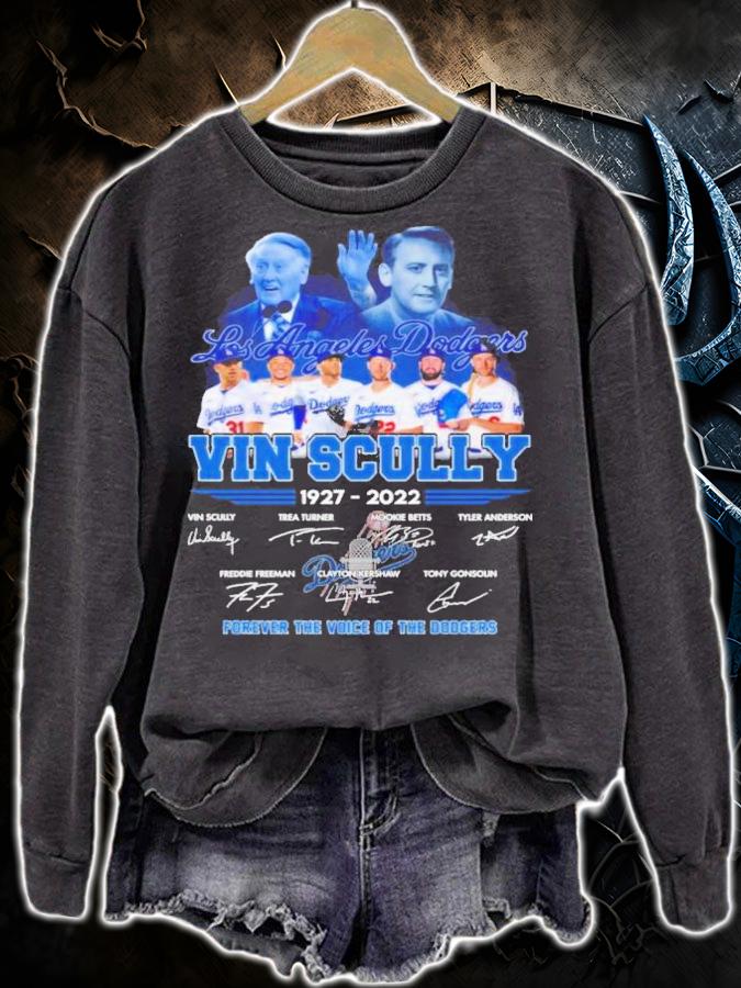 Los Angeles Dodgers Vin Scully 1927-2022 Forever The Voice Of The Dodger Signatures Shirt t-shirt