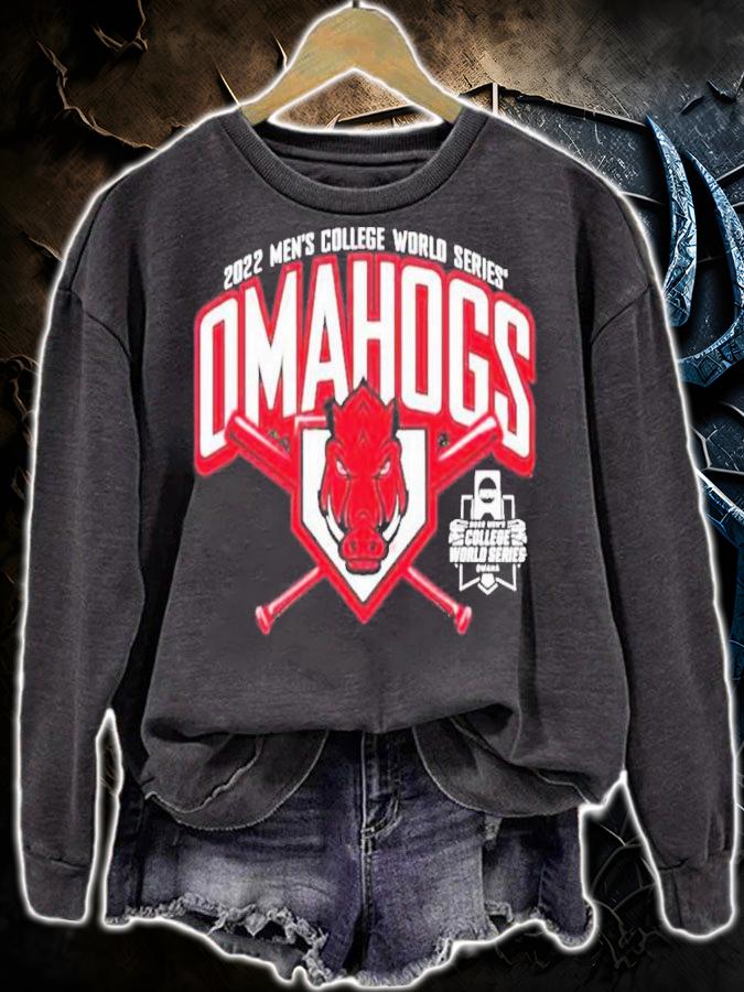 Arkansas Razorback 2022 Men's College World Series Omahogs T-Shirt t-shirt sweatshirt