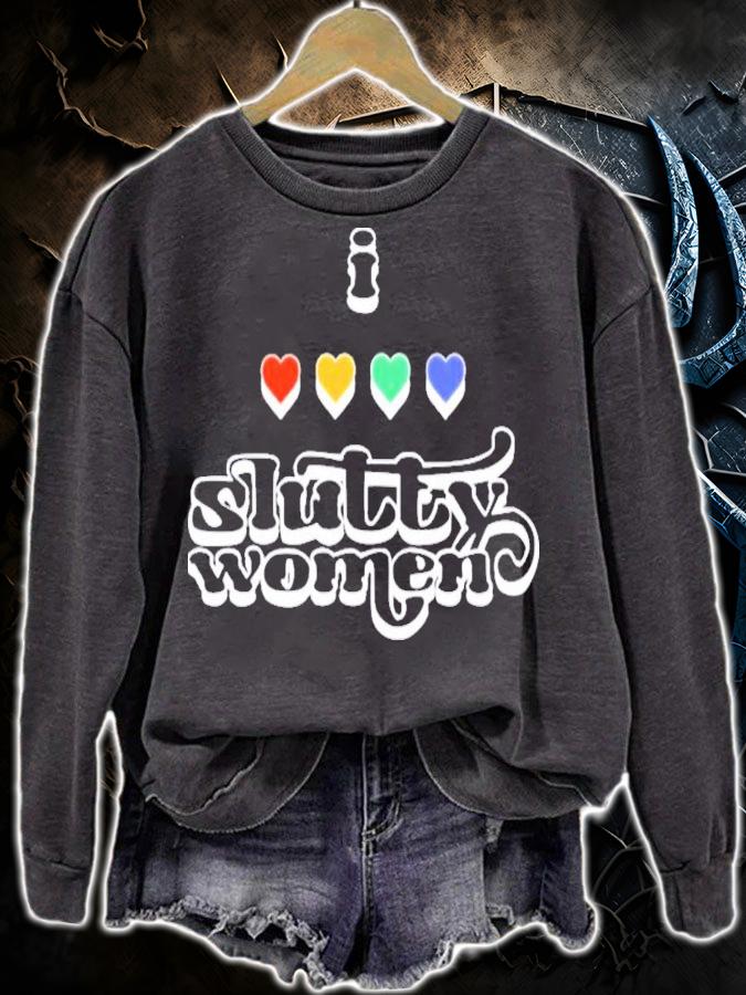 Chrissy Chlapecka I Heart Slutty Women T-Shirt t-shirt