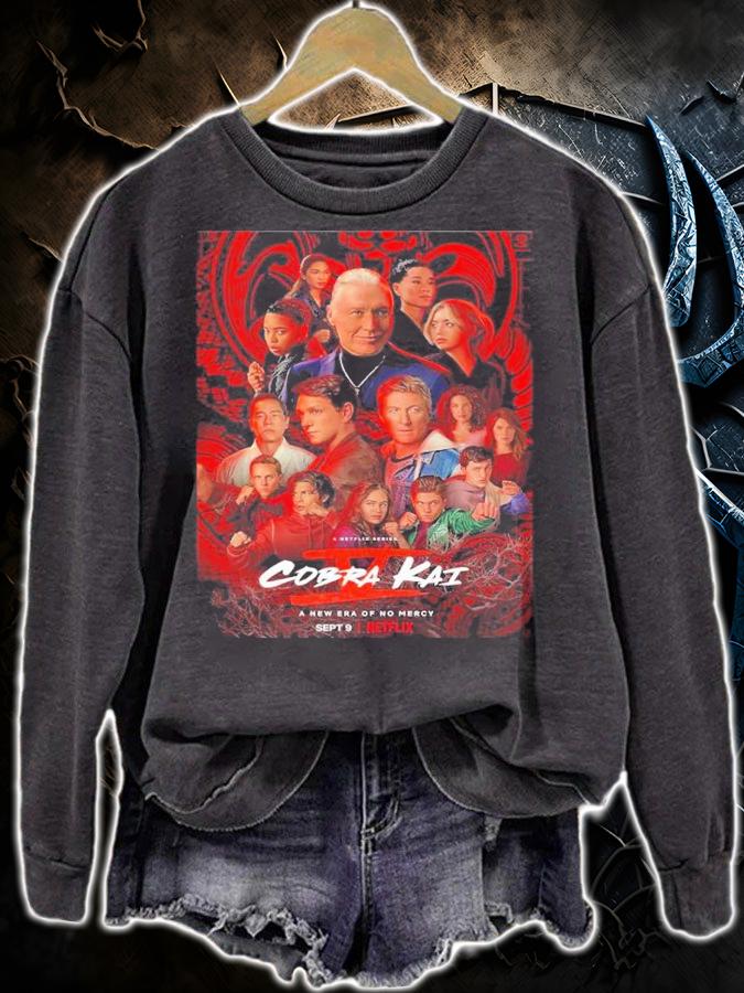 Cobra Kai Season 5 Poster Motion Poster Herald A New Era Of No Mercy Shirt t-shirt