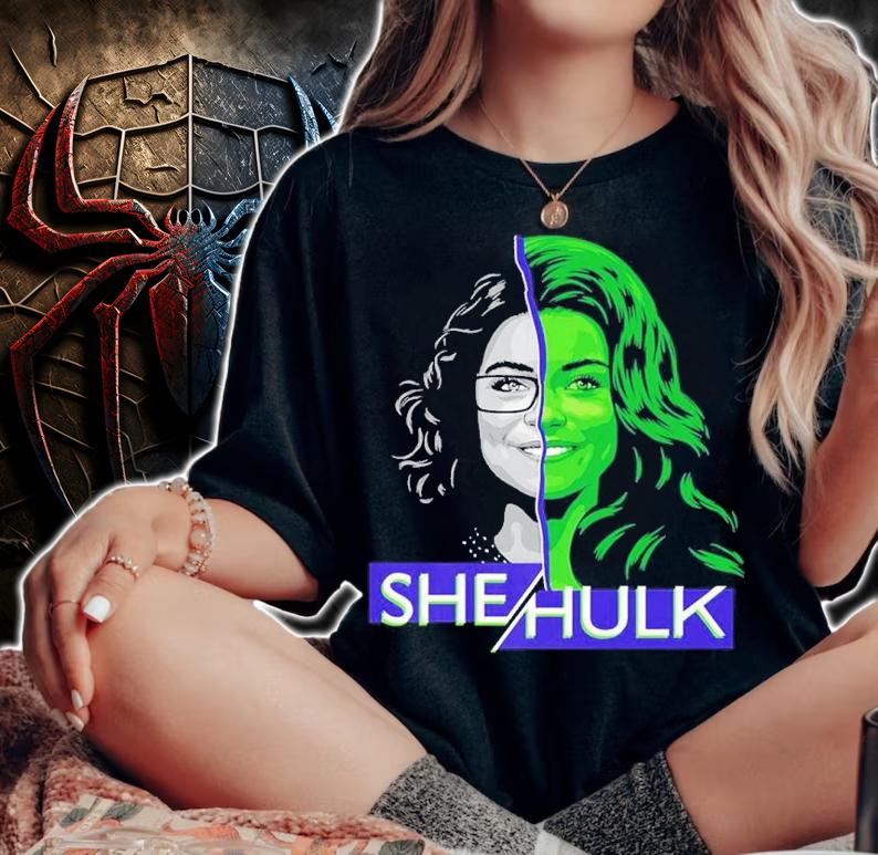 Marvel Studios She Hulk Jen Walters Split shirt t-shirt