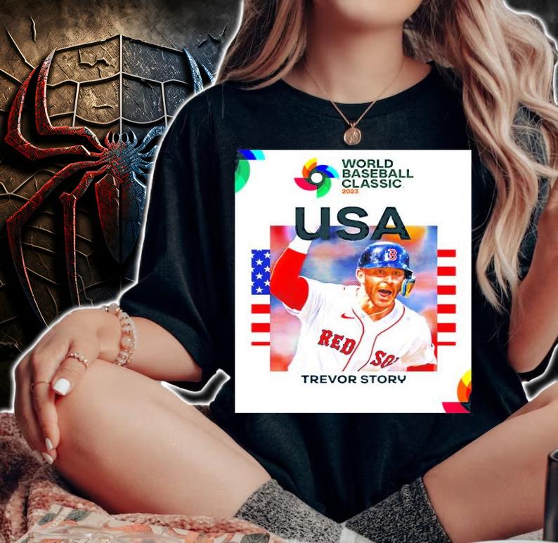 Trevor Story World Baseball Classic 2023 Team USA Shirt t-shirt woman shirt