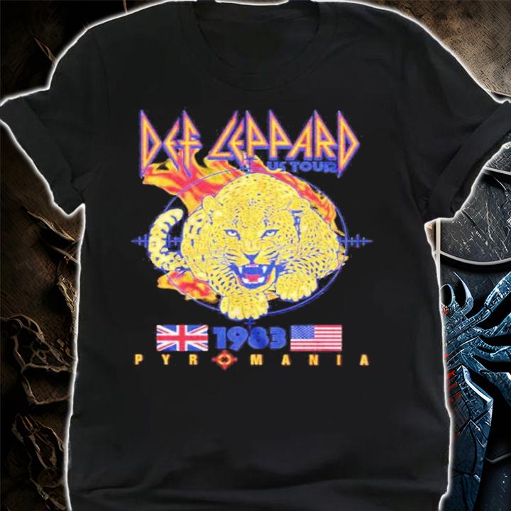 Def Leppard 1983 Pyromania Us Tour Shirt t-shirt