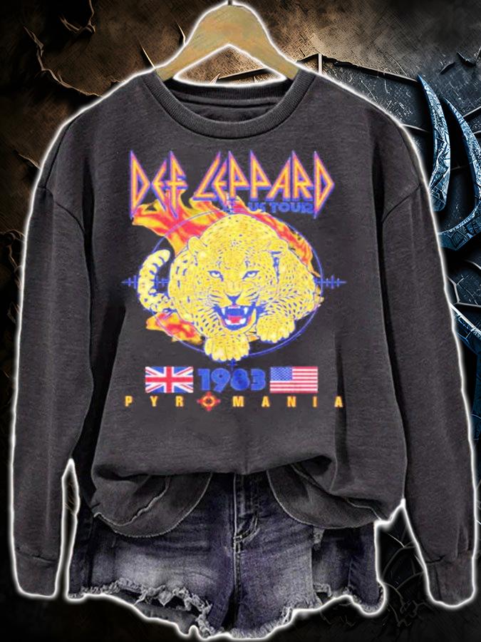 Def Leppard 1983 Pyromania Us Tour Shirt t-shirt