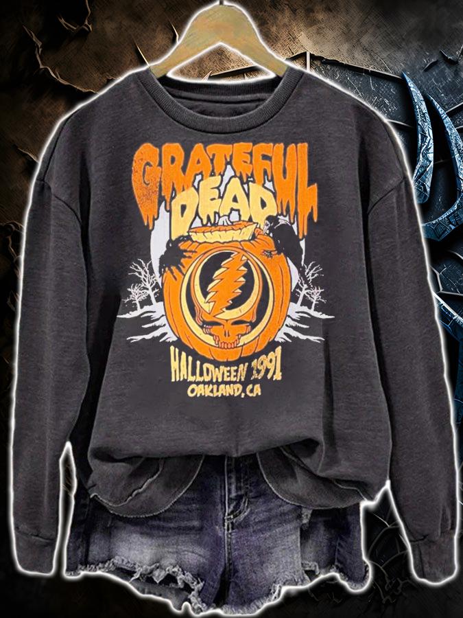 Grateful Dead Halloween Pumpkin Light Weight T-Shirt t-shirt