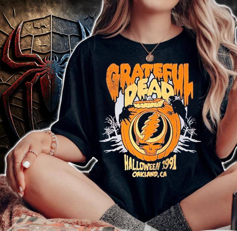 Grateful Dead Halloween Pumpkin Light Weight T-Shirt t-shirt