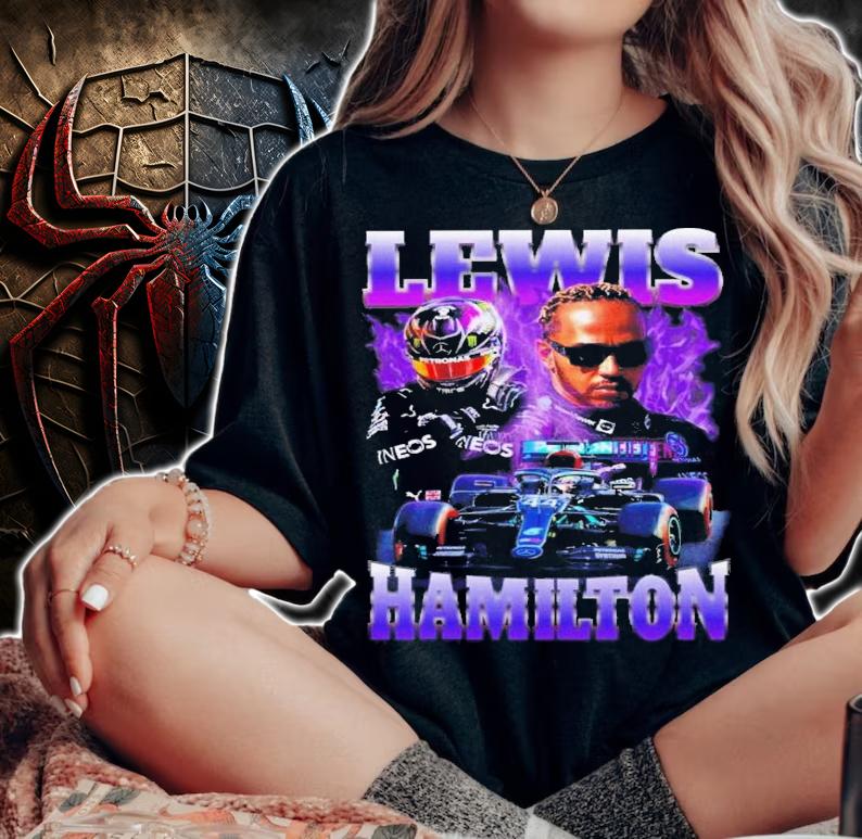 Lewis Hamilton 90s Bootleg Formula 1 Racing Team Mercedes Ham 44 T-Shirt t-shirt