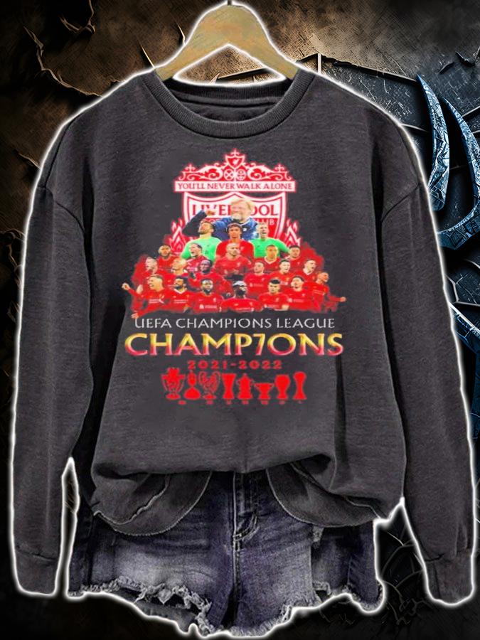 Liverpool FC UEFA Champions League Champions You'll Never Walk Alone 2021-2022 Shirt t-shirt