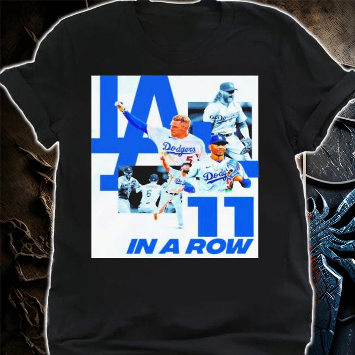 Los Angeles Dodgers 11 Wins In A Row Shirt t-shirt shirt