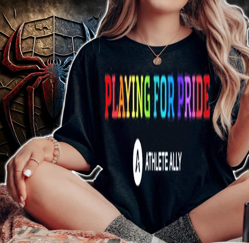 Playing For Pride Athlete Ally t-shirt woman shirt