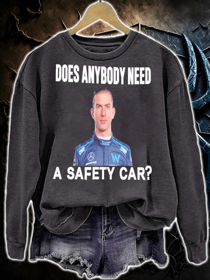 Nicholas Latifi Does Anybody Need A Safety Car Ahmed Baokbah T-Shirt t-shirt