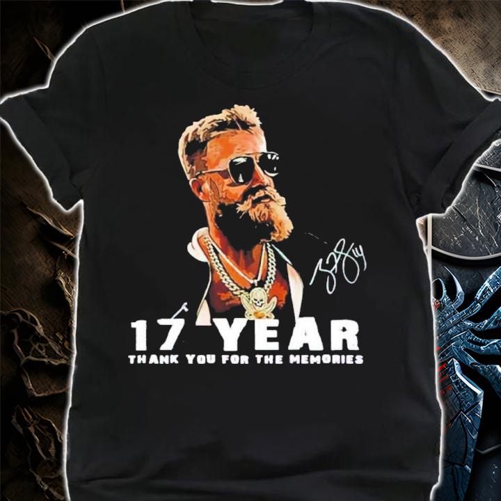 Ryan Fitzpatrick Retirement 17 Years Signatures Thank You For The Memories Shirt t-shirt