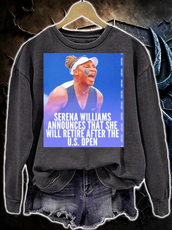 Serena Williams Announces That She Will Retire After The US Open Shirt t-shirt