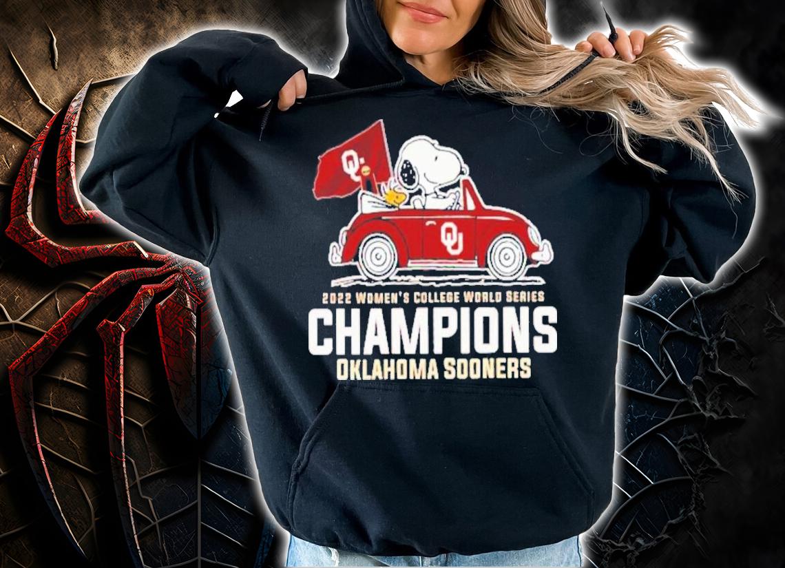 Snoopy And Woodstock Driving Car Oklahoma Sooners NCAA Champions 2022 Shirt t-shirt