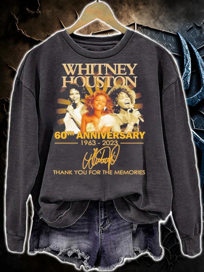 Whitney Houston 60th Anniversary 1963-2023 Signatures Thank You For The Memories Shirt t-shirt