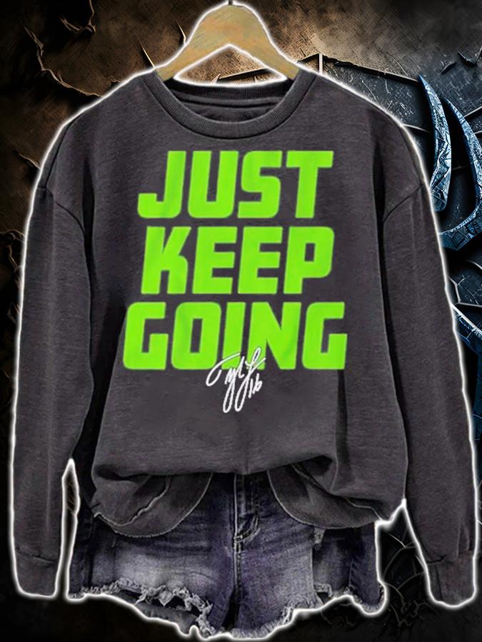 Tyler Lockett Just Keep Going Signatures Shirt t-shirt