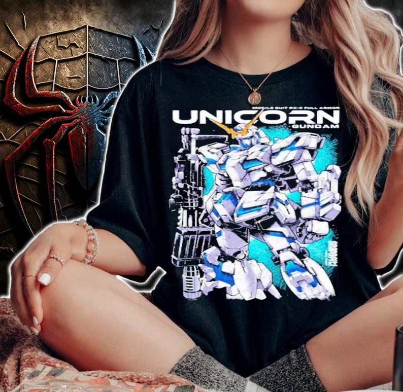 Unicorn Gundam RX-0 Full Armor Shirt t-shirt woman shirt