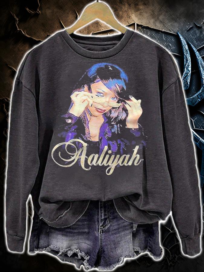 Aaliyah gold glitter T-shirt t-shirt