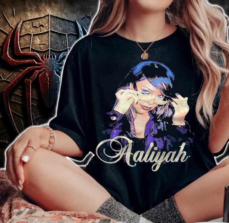 Aaliyah gold glitter T-shirt t-shirt