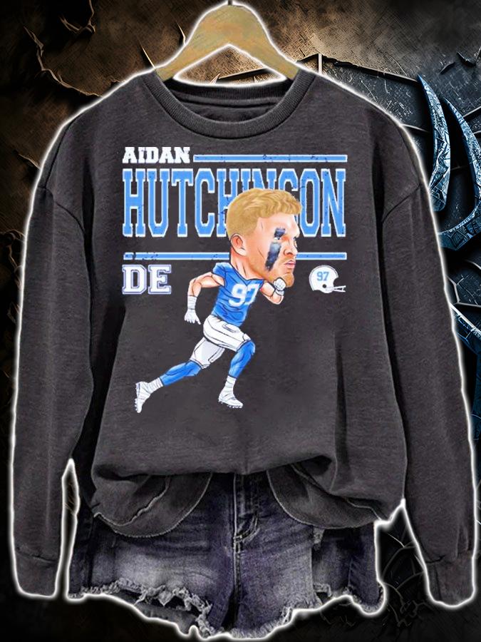 Aidan Hutchinson Detroit Cartoon Football Shirt t-shirt