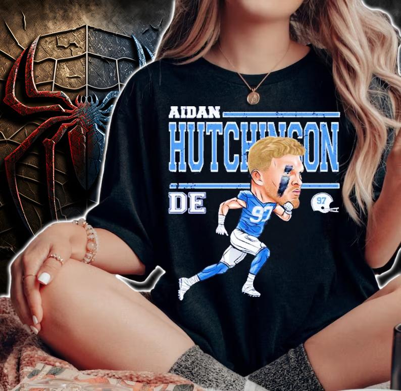 Aidan Hutchinson Detroit Cartoon Football Shirt t-shirt