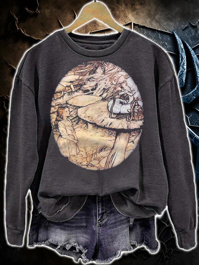 Alice In Wonderland Arthur Rackhams Art Shirt t-shirt sweatshirt
