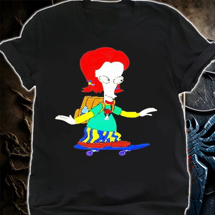 American Dad Skateboarding Roger Art Board T-Shirt t-shirt shirt